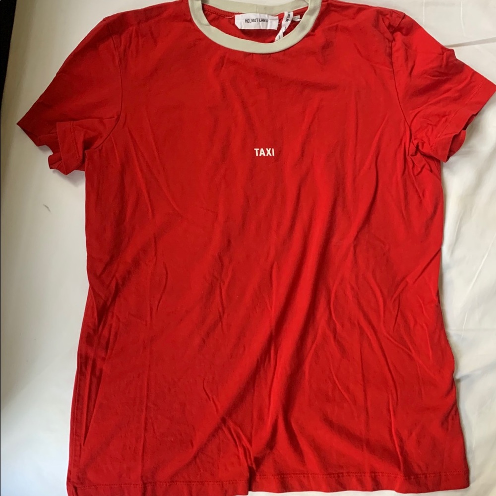 Helmut Lang Red Taxi T Shirt M